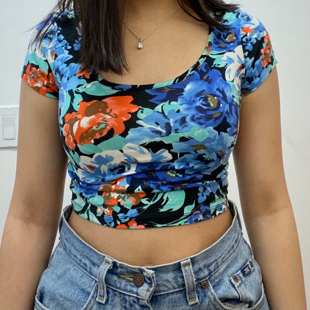 Flower crop top